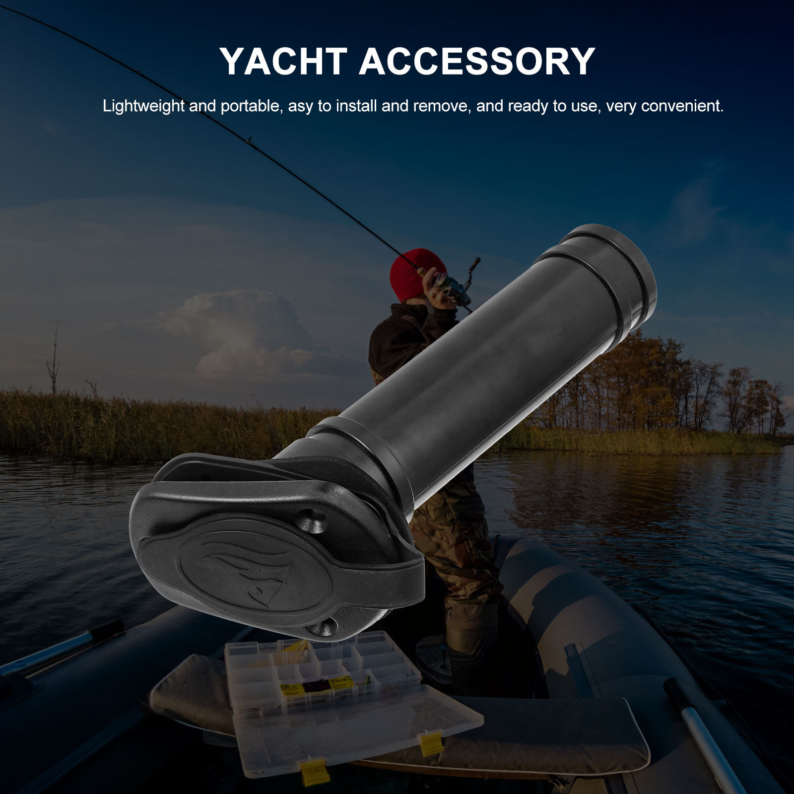 Fishing Kayak Rod Holder - Fishing Rod Holder Lightweight Portable Easy