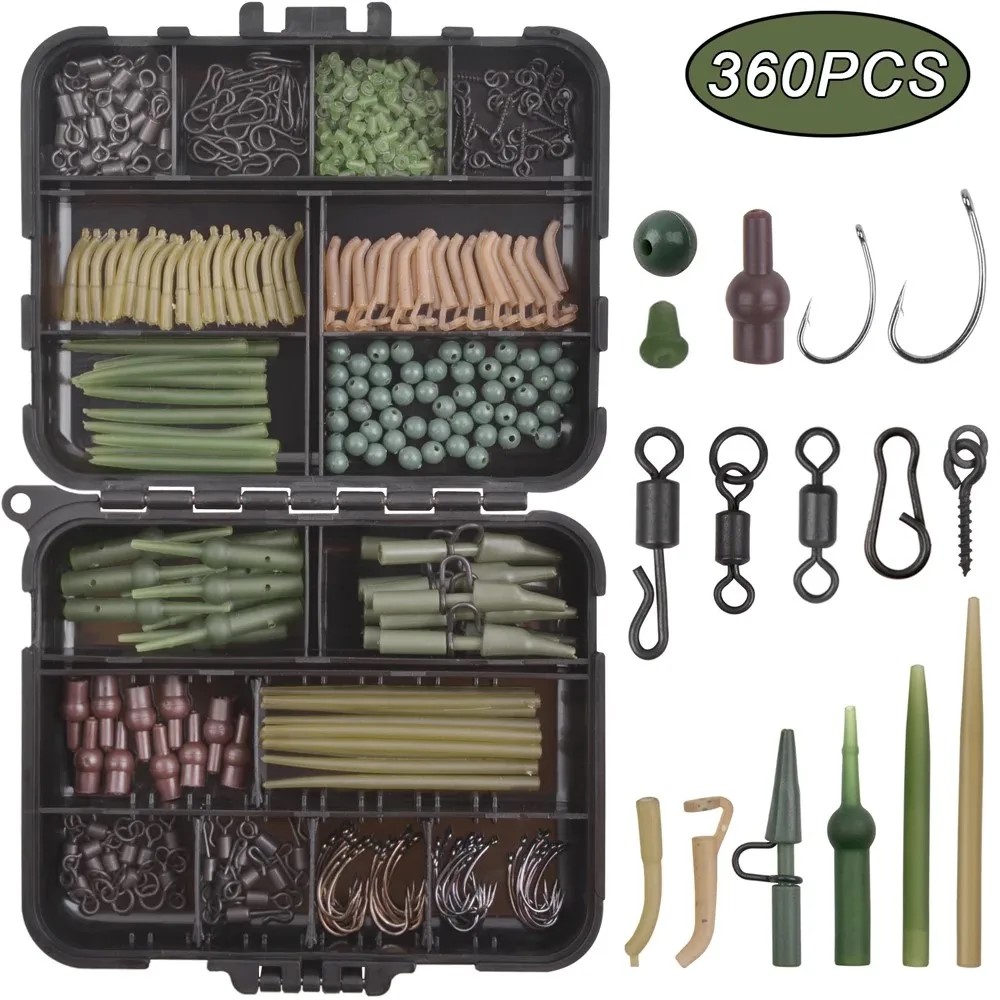 Fishing Kayak Crate - 360Pcs Carp Fishing Accessories Tackle Kit