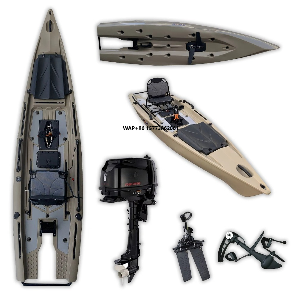 Fishing Kayak Pedal Drive - A 6hp 2022 13.12ft Solo Skiff