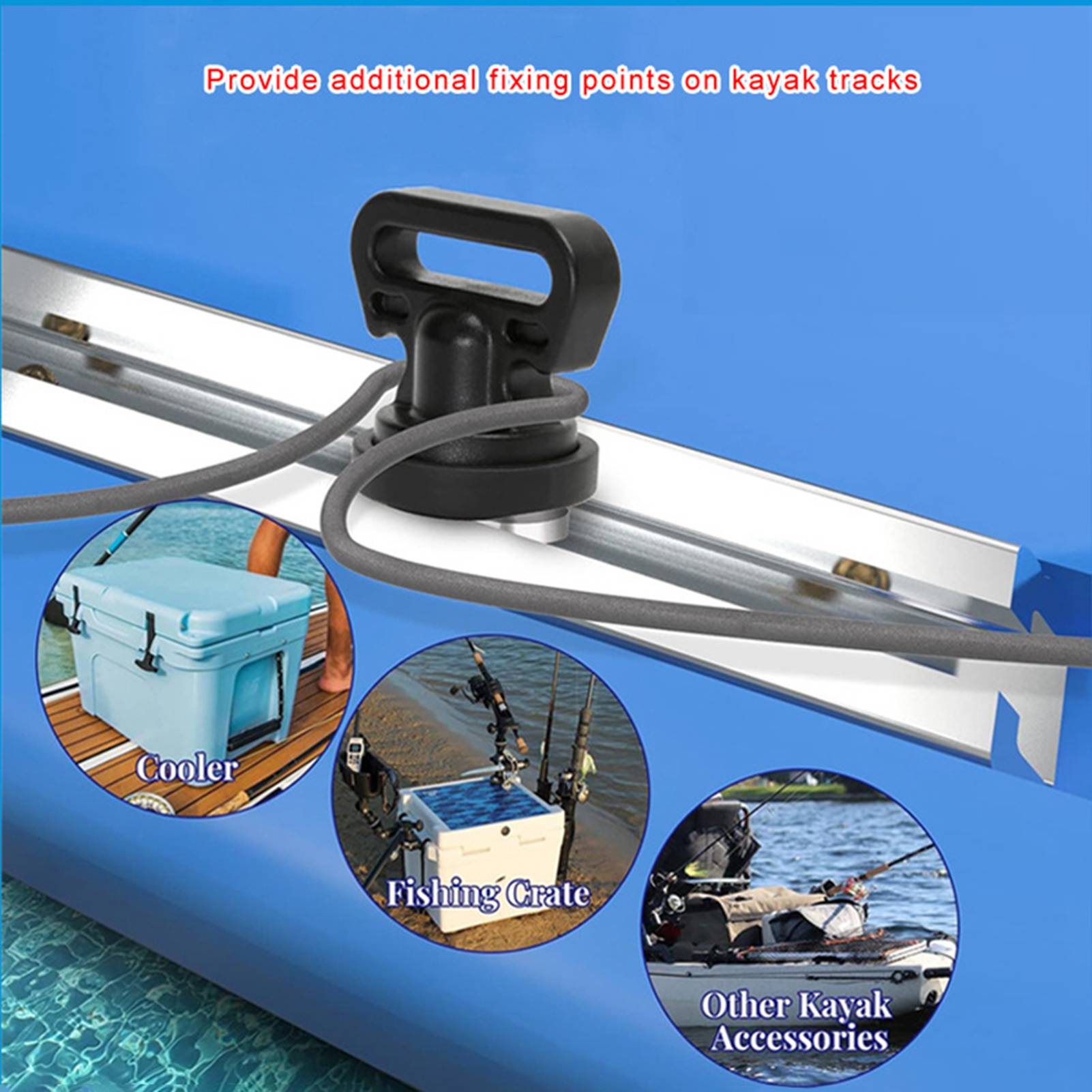 4pcs Kayak Track Mount Vertica - Fishing Kayak Crate recensie en prijs