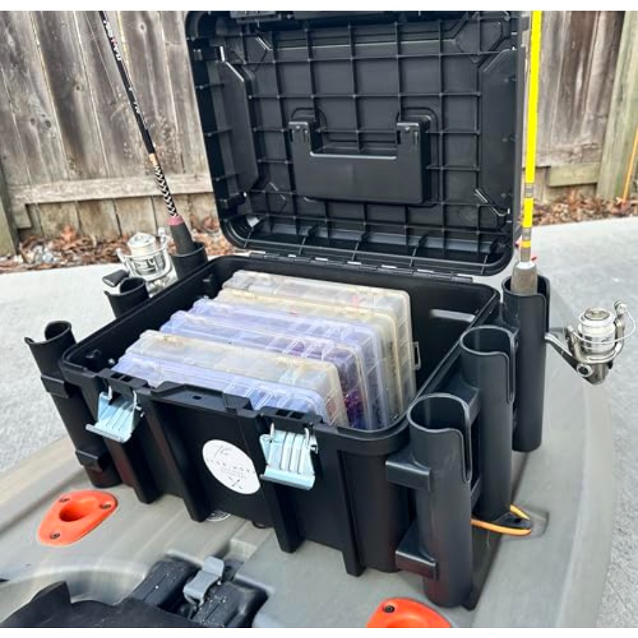 Kayak Fishing Crate - 6 Integr - Fishing Kayak Rod Holder recensie en prijs