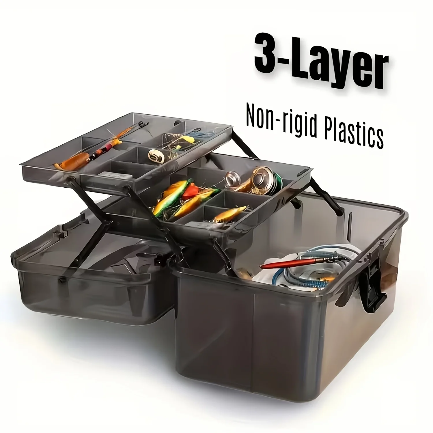 Durable PE Fishing Gear Box |  - Fishing Kayak Crate recensie en prijs