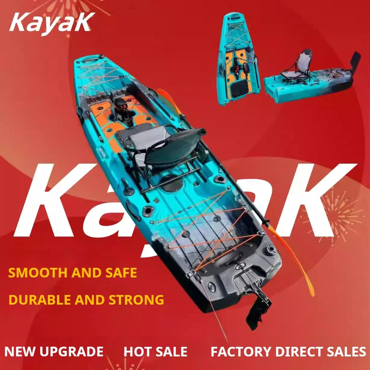 LLDPE Modular Kayak Canoe w/Pe - Fishing Kayak Pedal Drive recensie en prijs