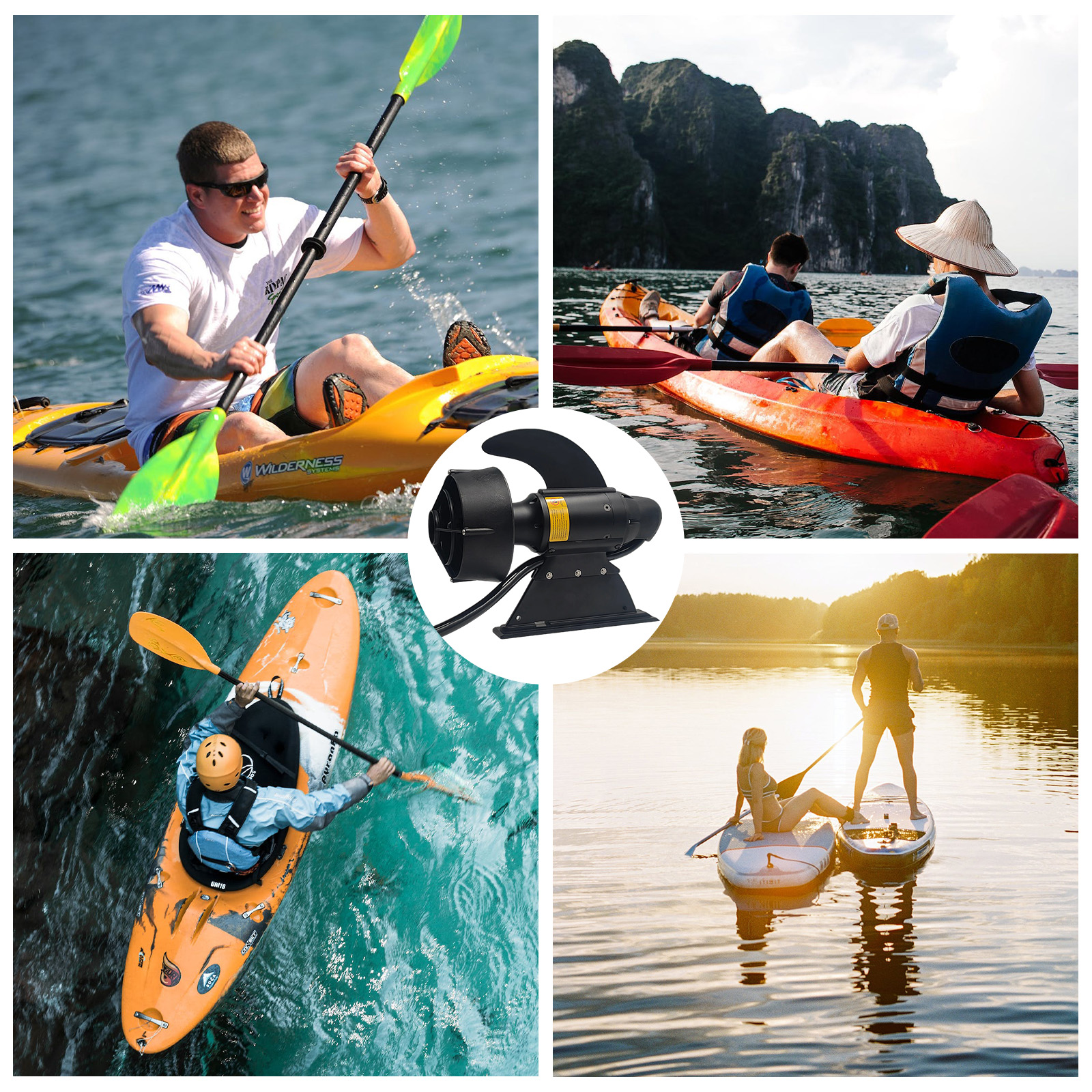 380W 600W Electric Fins Stand  - Fishing Kayak Storage Bag recensie en prijs