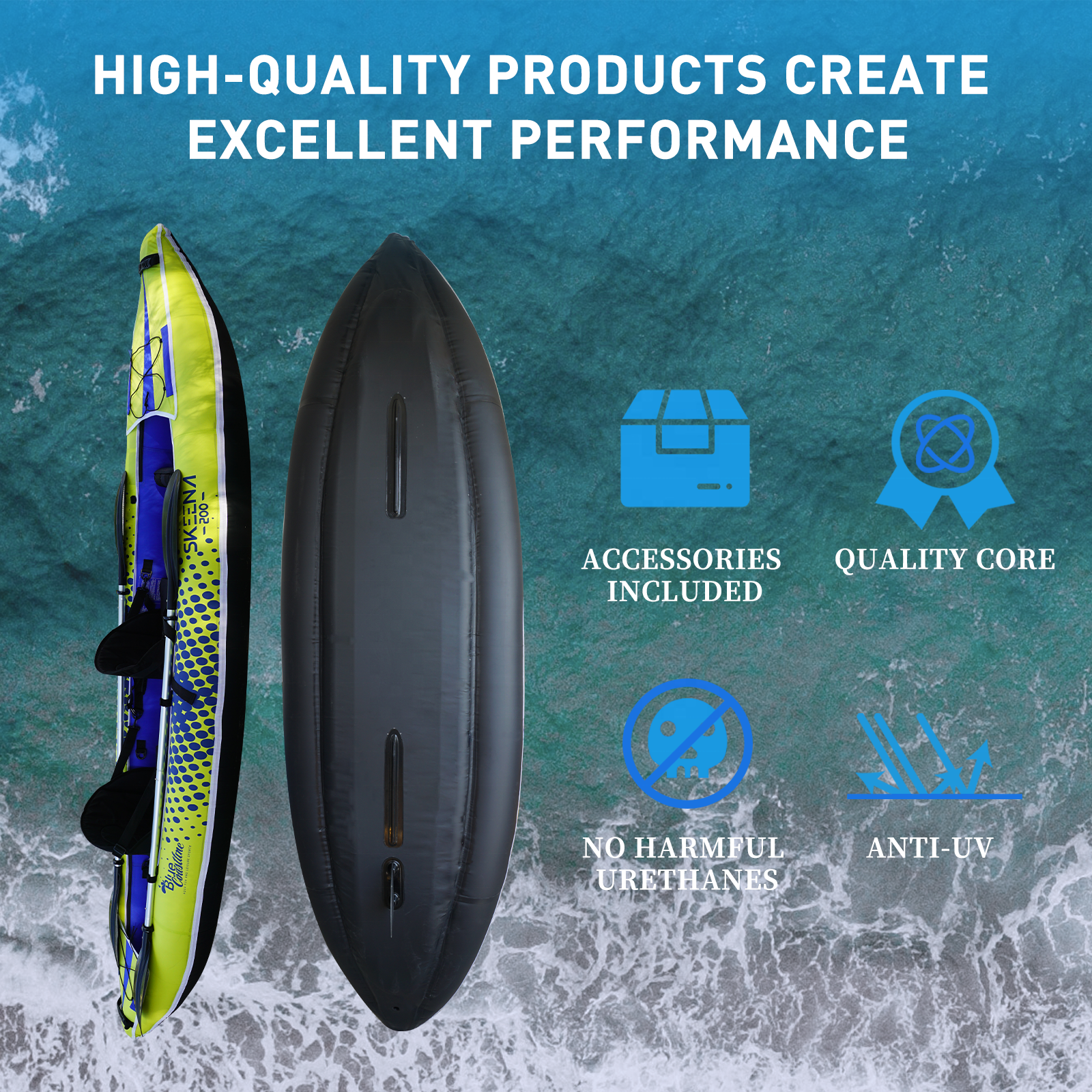 Adult Inflatable Fishing Canoe - Fishing Kayak Paddle recensie en prijs