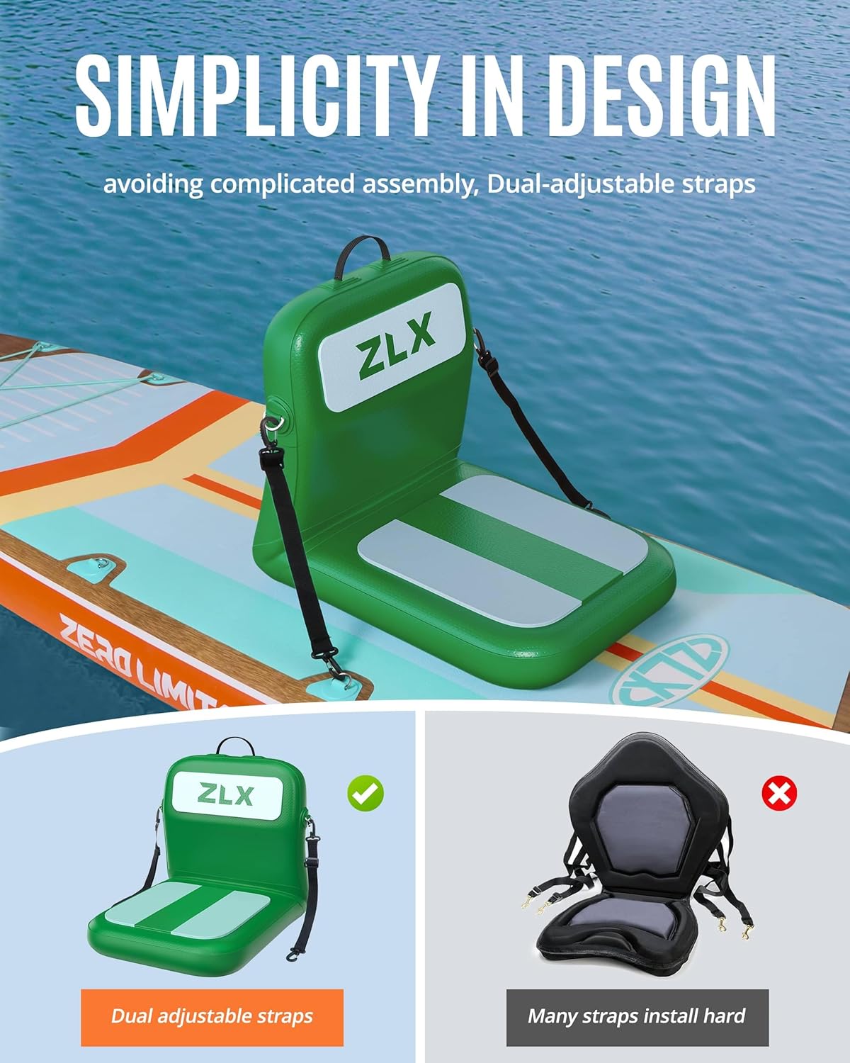 Portable Inflatable Kayak Seat - Fishing Kayak Seat recensie en prijs