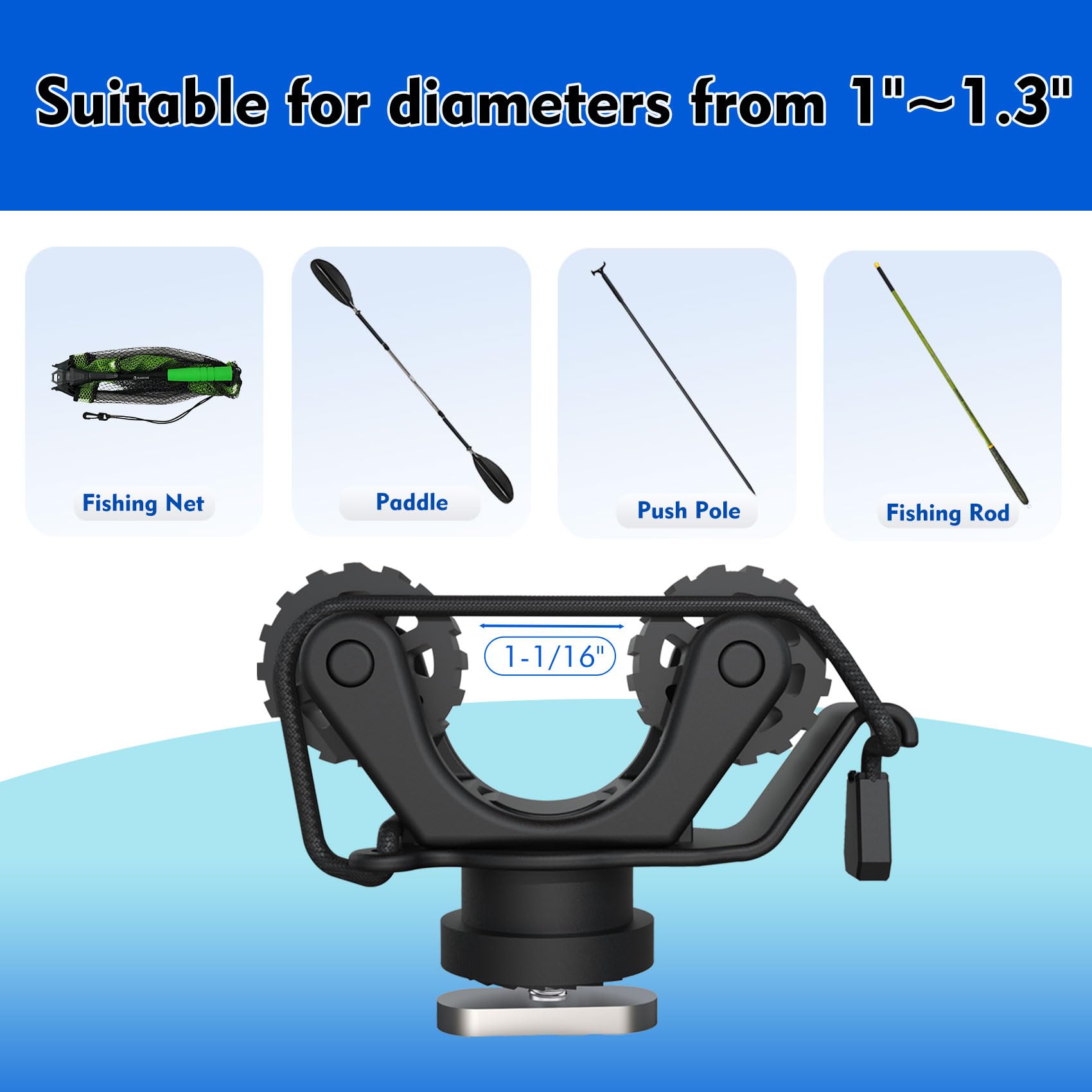 Kayak Rail Paddle Holder Kayak - Fishing Kayak Storage Bag recensie en prijs