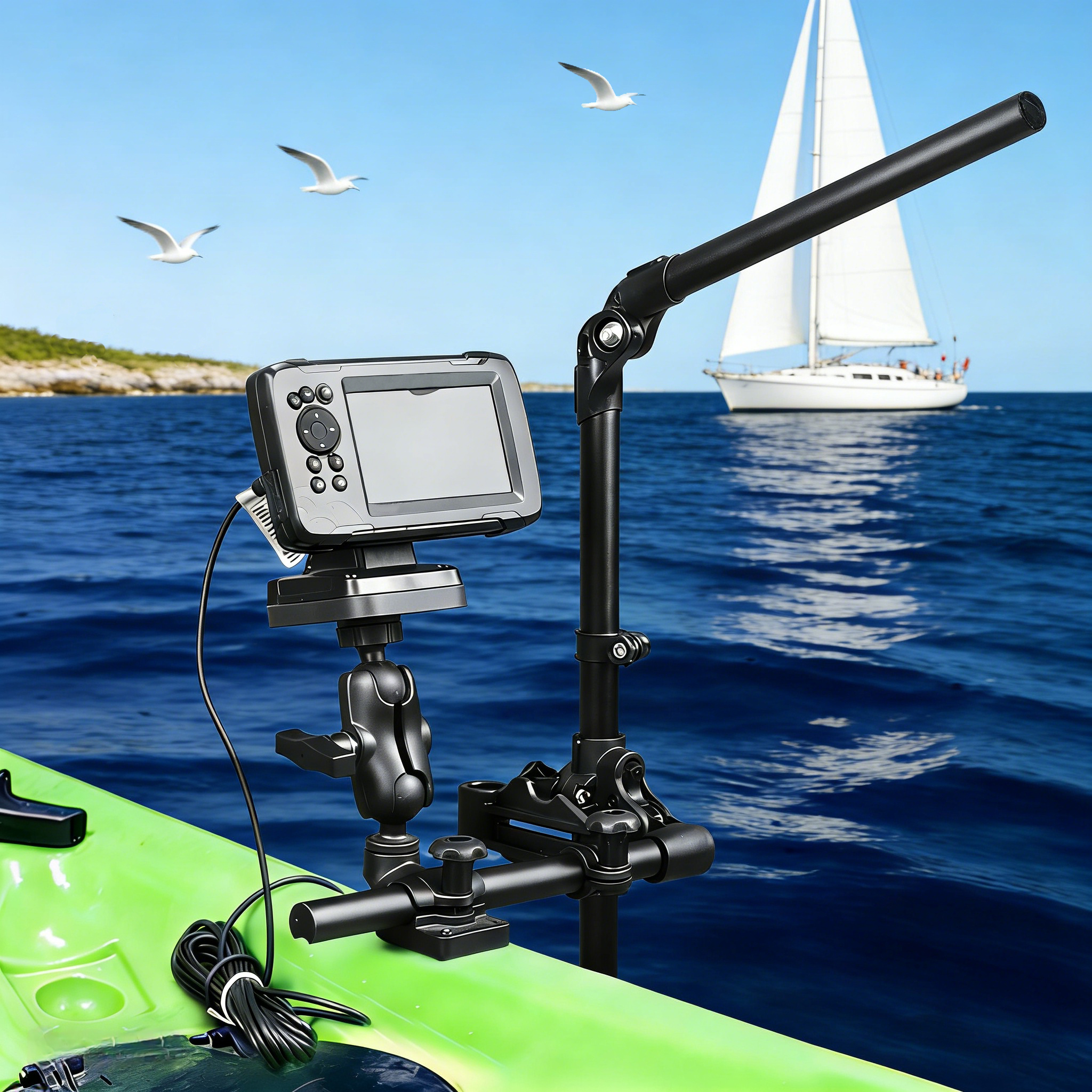 VIN Mounts Universal Sonar Fis - Fishing Kayak Fish Finder Mount recensie en prijs