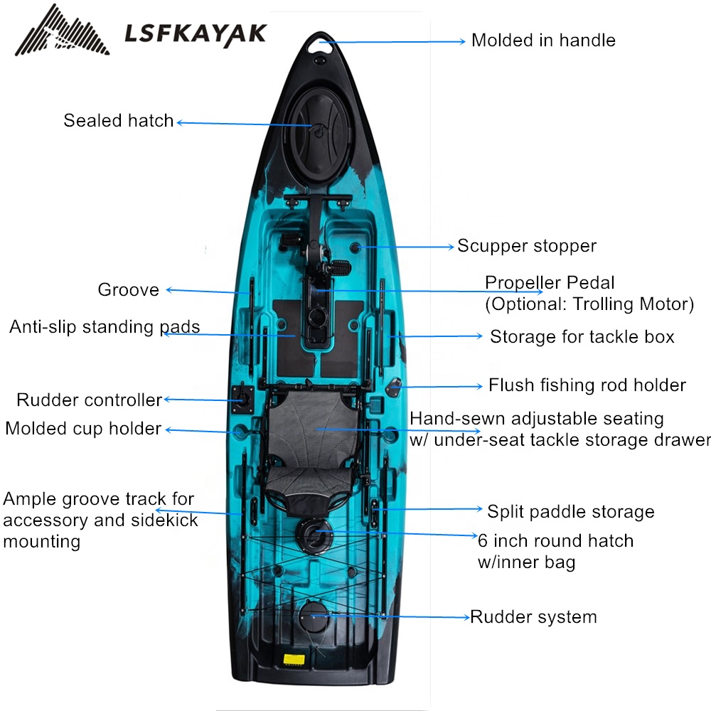 Best Fishing Boat 2024 New Exp - Fishing Kayak Pedal Drive recensie en prijs