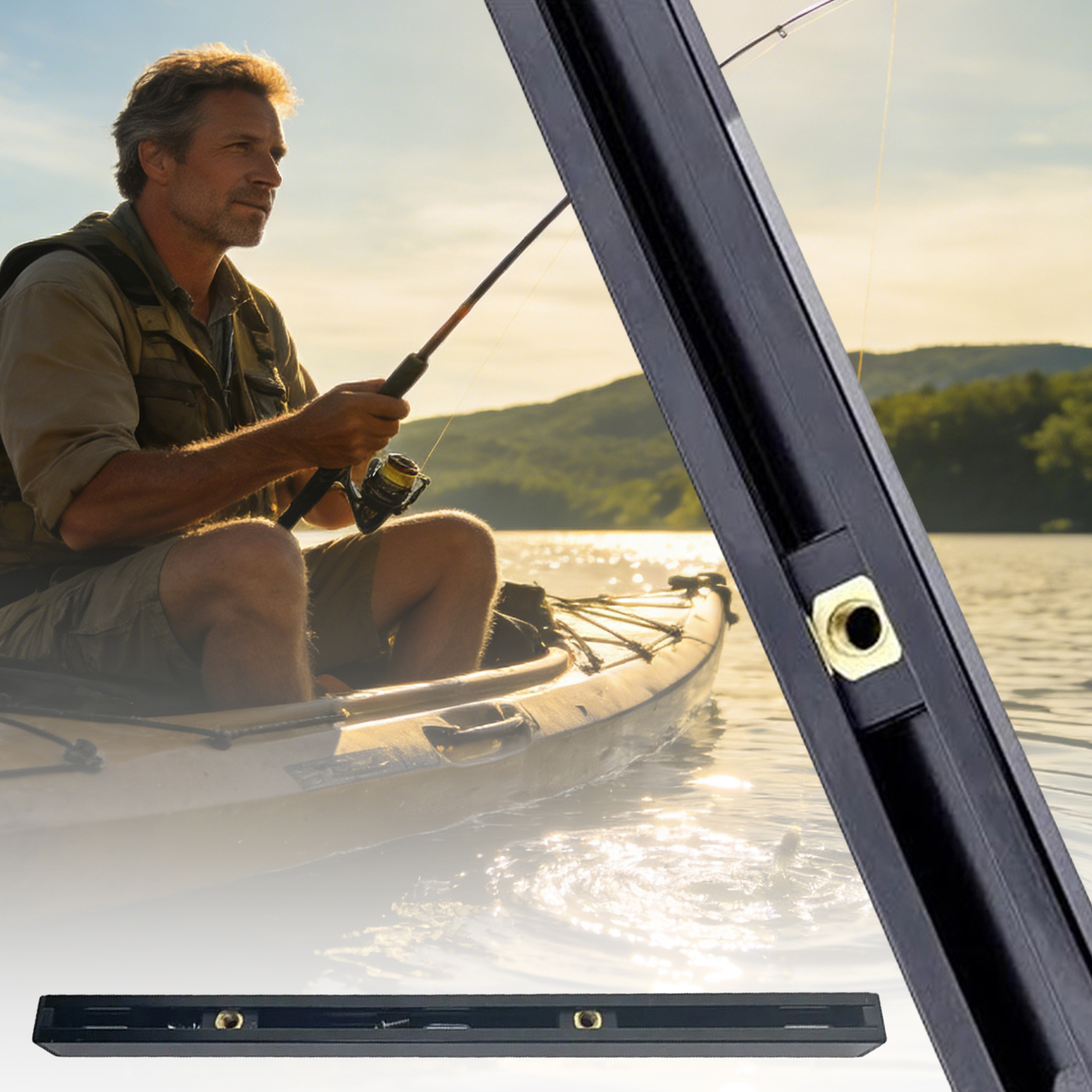 ABS Side Mount Kayak Slide Tra - Fishing Kayak Storage Bag recensie en prijs