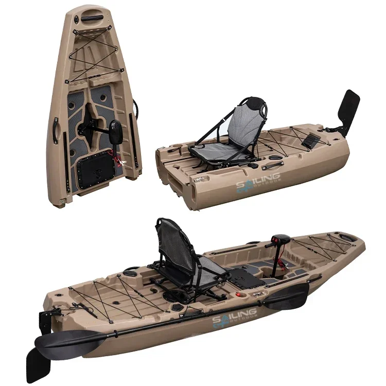 9.5ft 1 Person Folding Plastic - Fishing Kayak Pedal Drive recensie en prijs