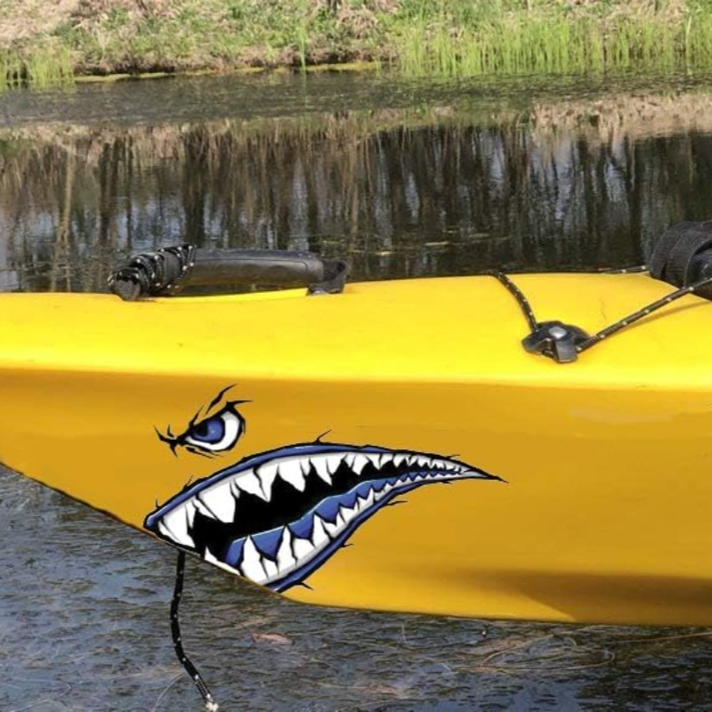 2PCS Shark Teeth Mouth Boat St - Fishing Kayak Sit On Top recensie en prijs