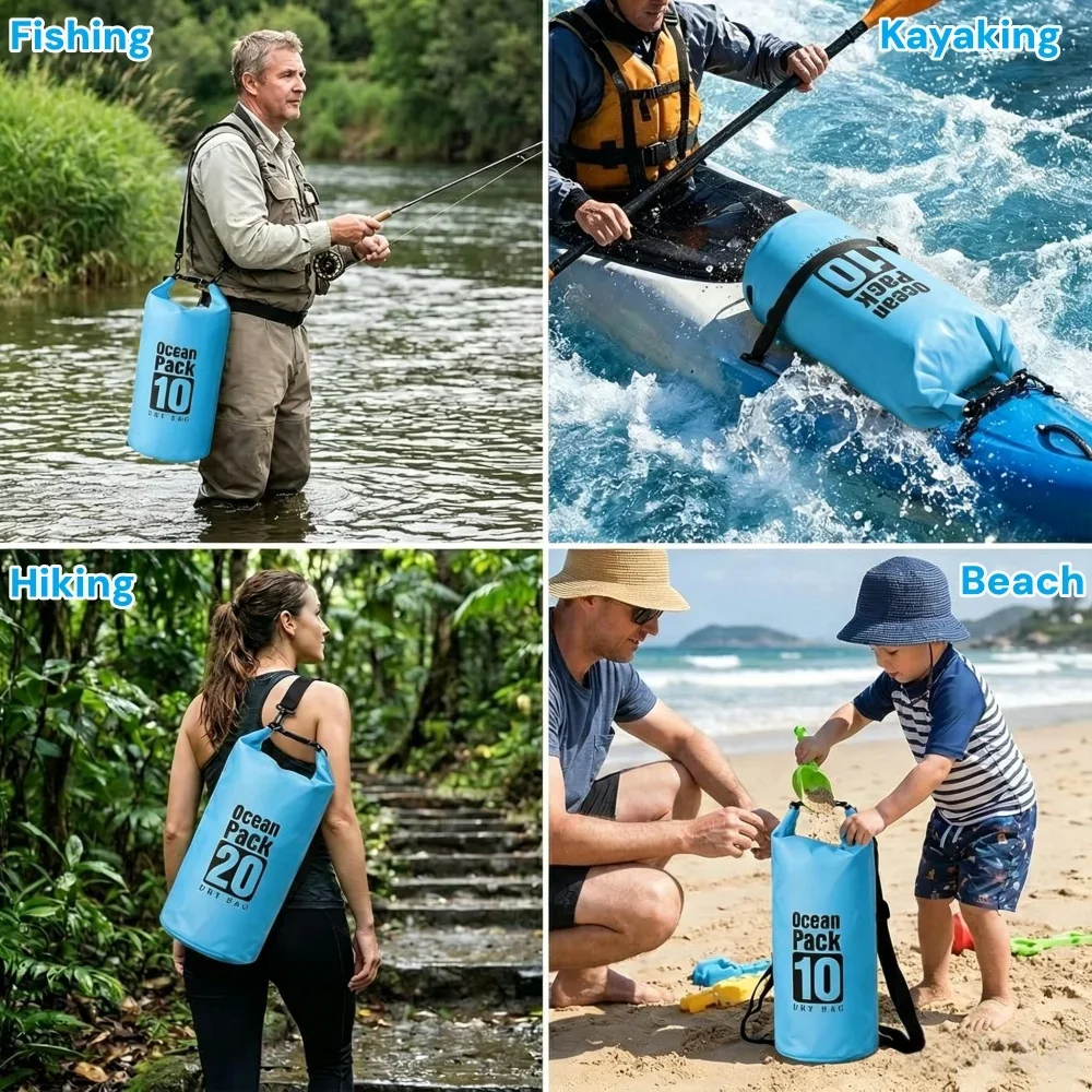 500D Waterproof Dry Bag Floati - Fishing Kayak Storage Bag recensie en prijs