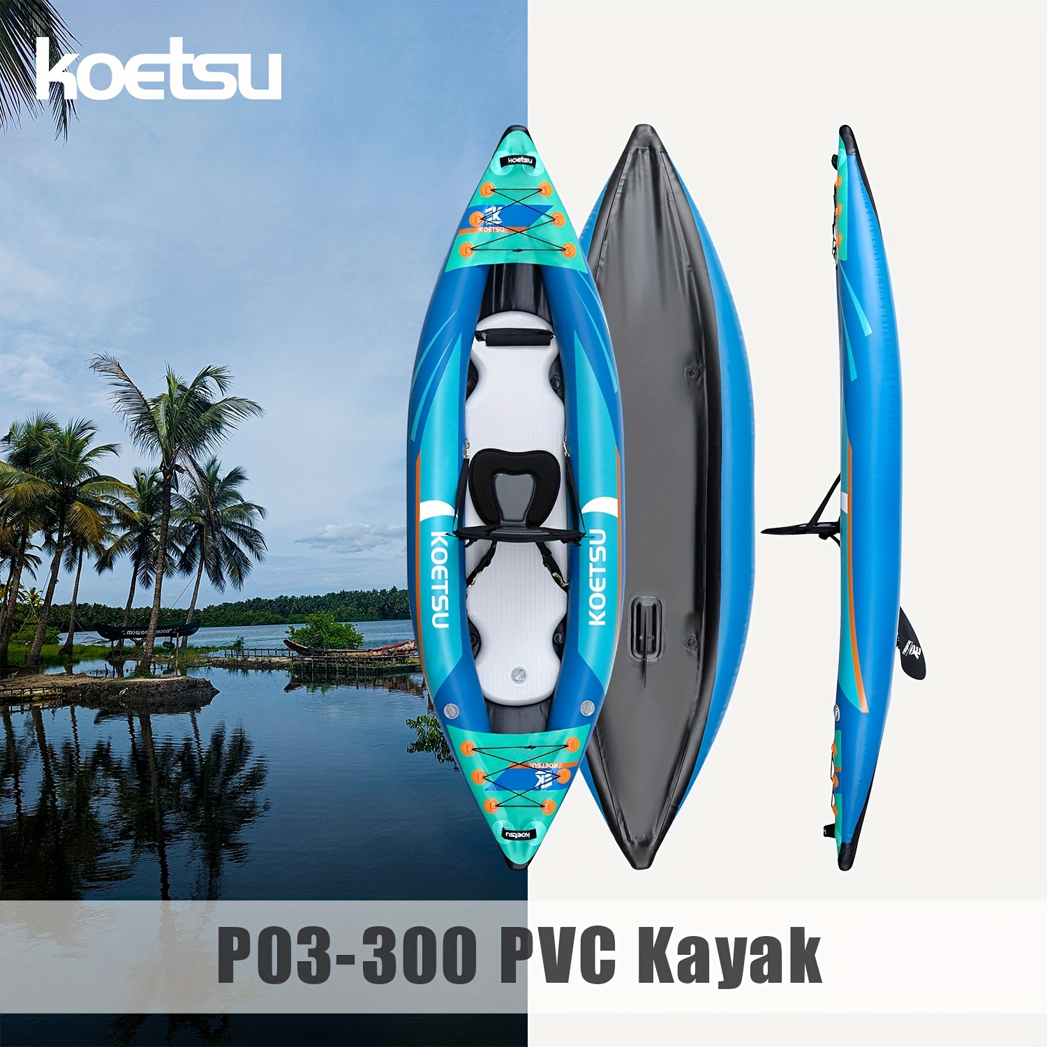 KOETSU P03 brushed inflatable  - Fishing Kayak Inflatable recensie en prijs